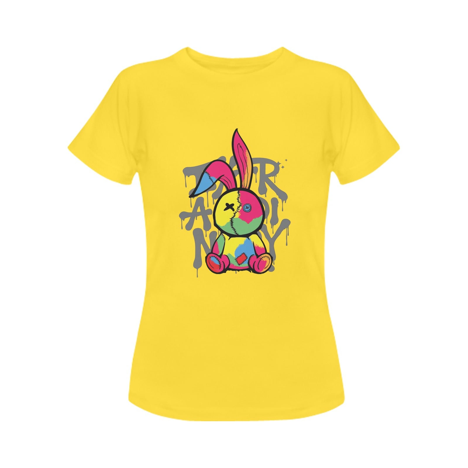 Women's Groovy Rabbit Streetwear Classic Fit T-shirt