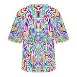 Women's Psychedelic Colors Acid & Punk Oversized T-shirt