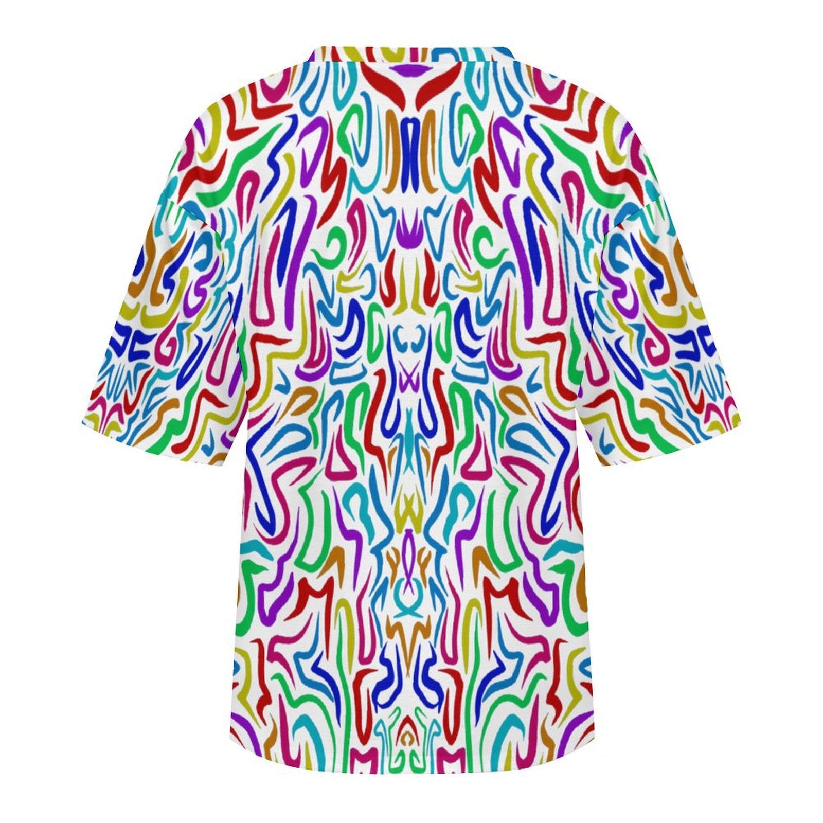 Women's Psychedelic Colors Acid & Punk Oversized T-shirt