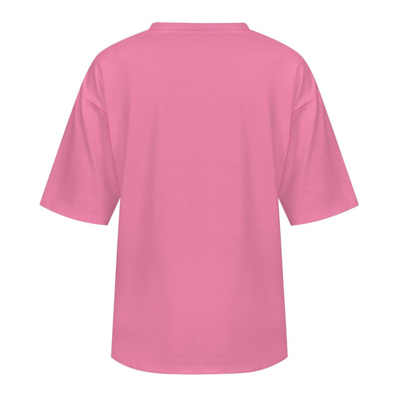 Women's Puppy Power Abstract Oversized T-shirt