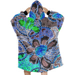 Women's Asian Batik Pattern Abstract Blanket Hoodie