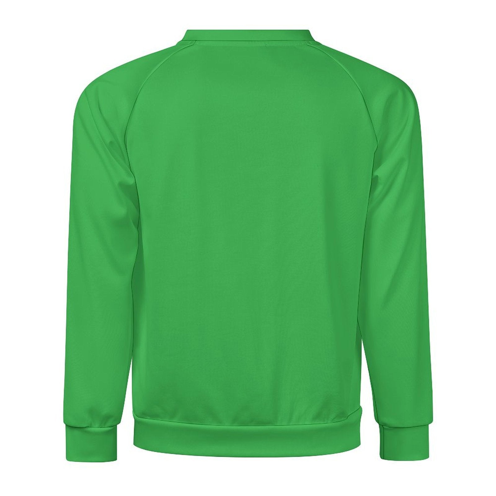 Men's Medium Sea Green Solid Sweatshirt