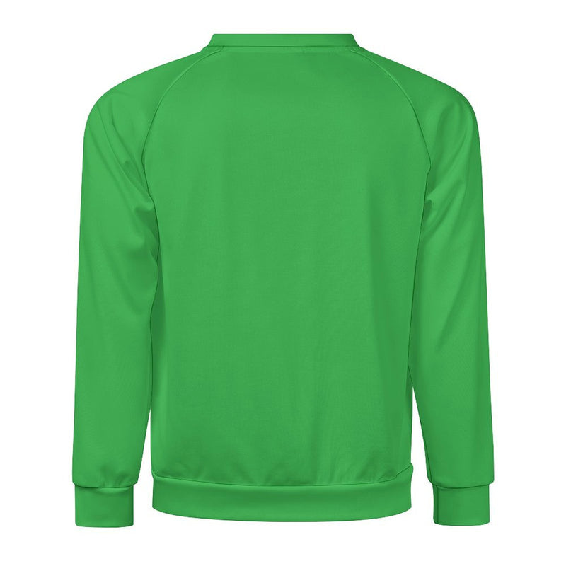 Men's Medium Sea Green Solid Sweatshirt