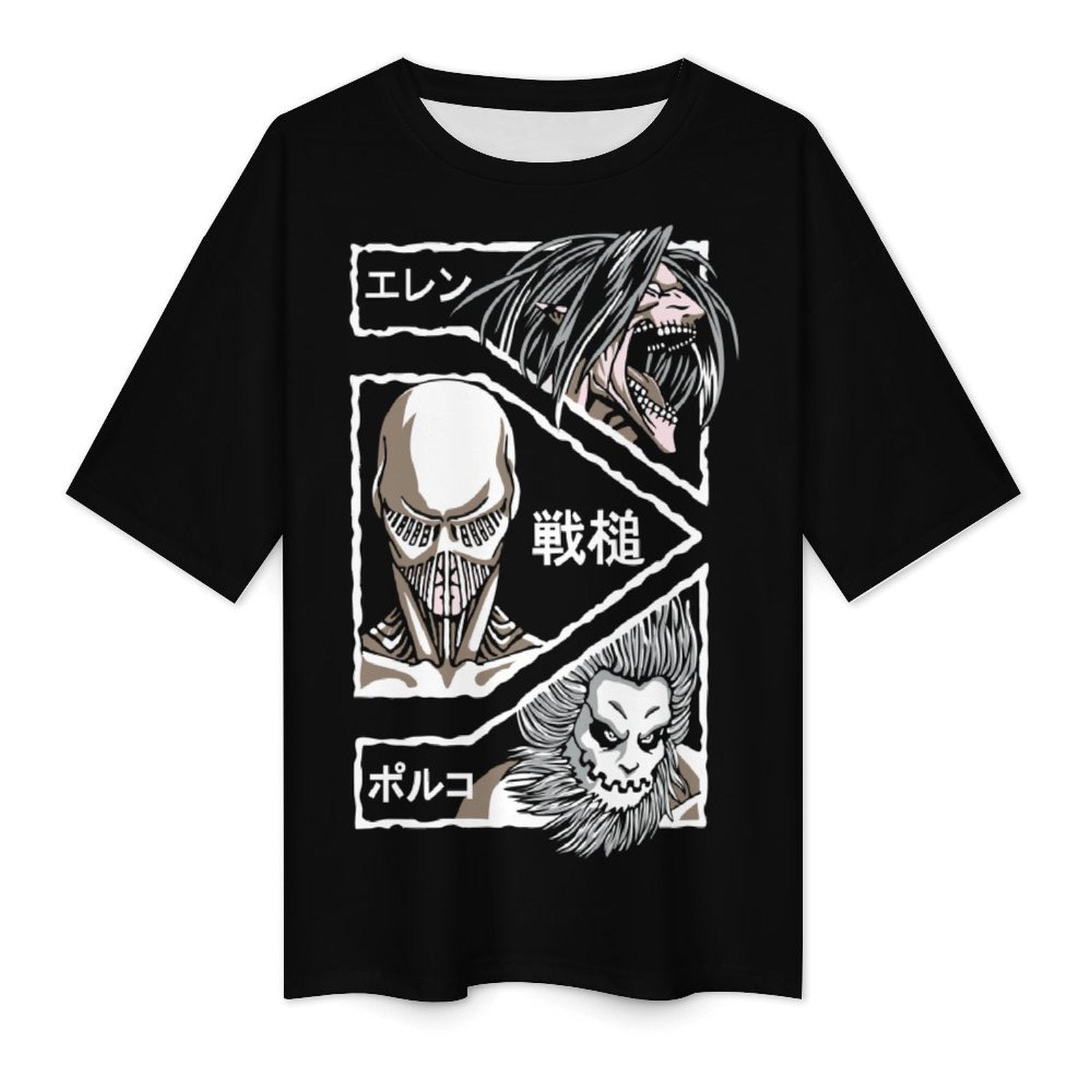 Men's Attack on Titans Anime Oversized T-shirt
