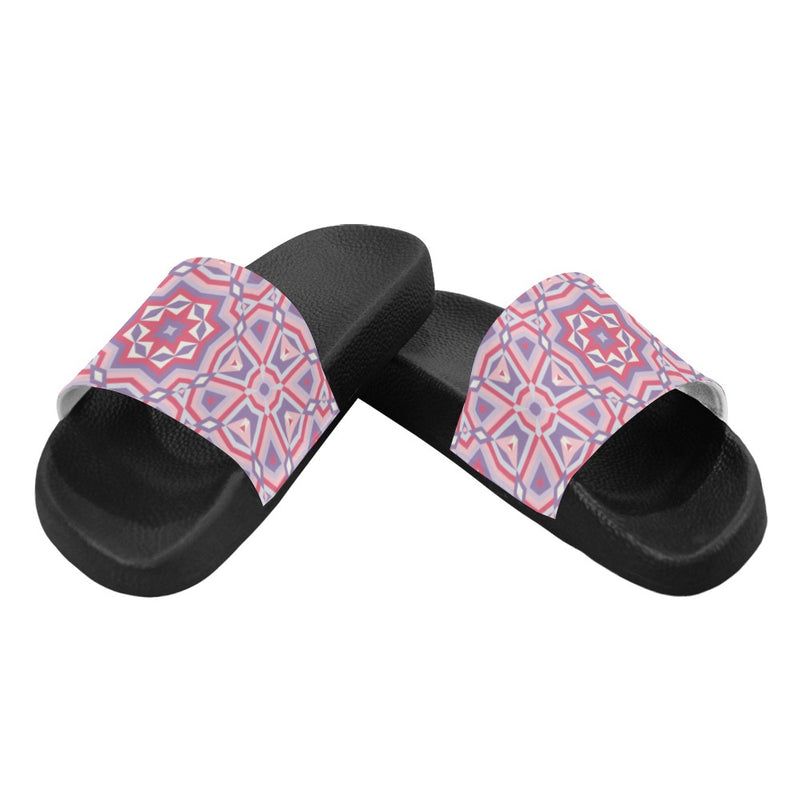 Women's Pastel Prism Abstract Slider Sandals