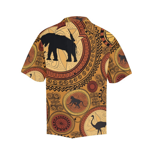 Men's Indian Art Abstract Half Sleeve Shirt