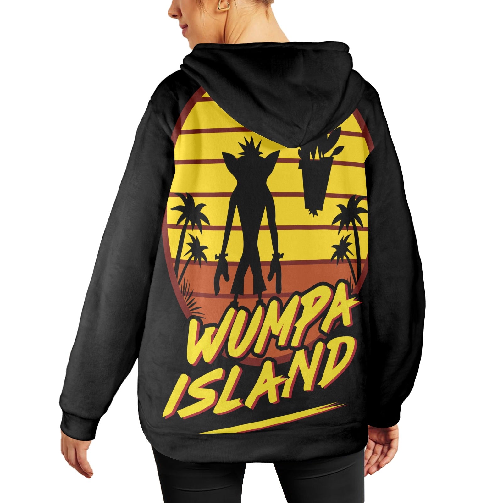 Women's Wumpa Island Streetwear Flannel Hoodie
