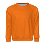 Men's Deep Carrot Orange Solid Sweatshirt