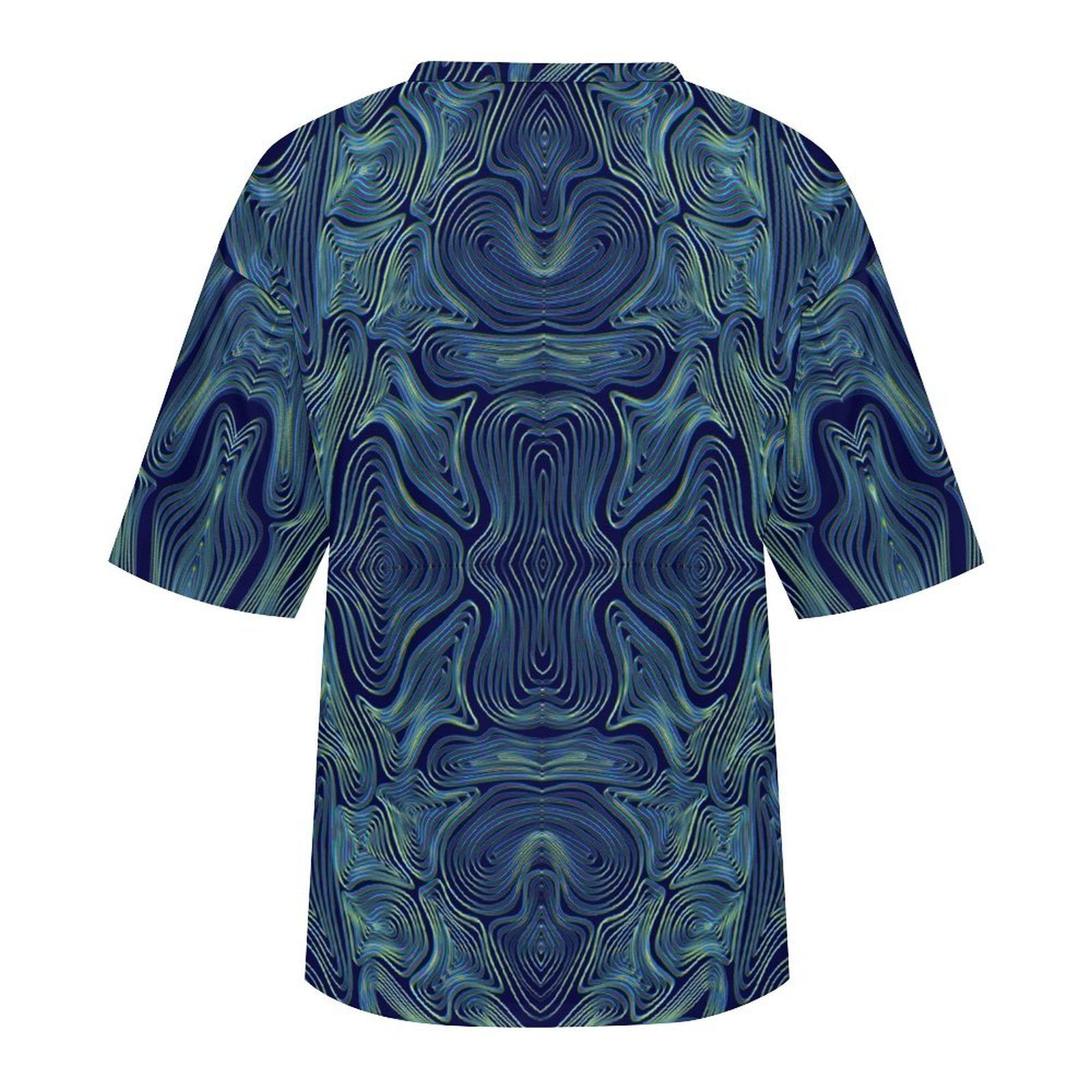 Men's Psychedelic Amoeba Acid & Punk Oversized T-shirt