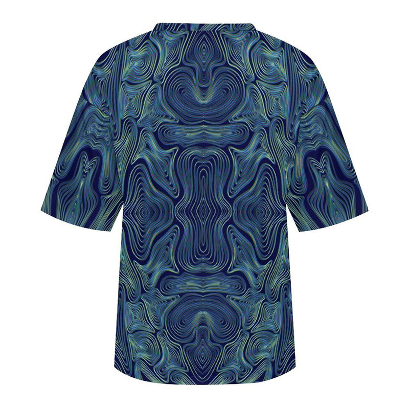 Men's Psychedelic Amoeba Acid & Punk Oversized T-shirt