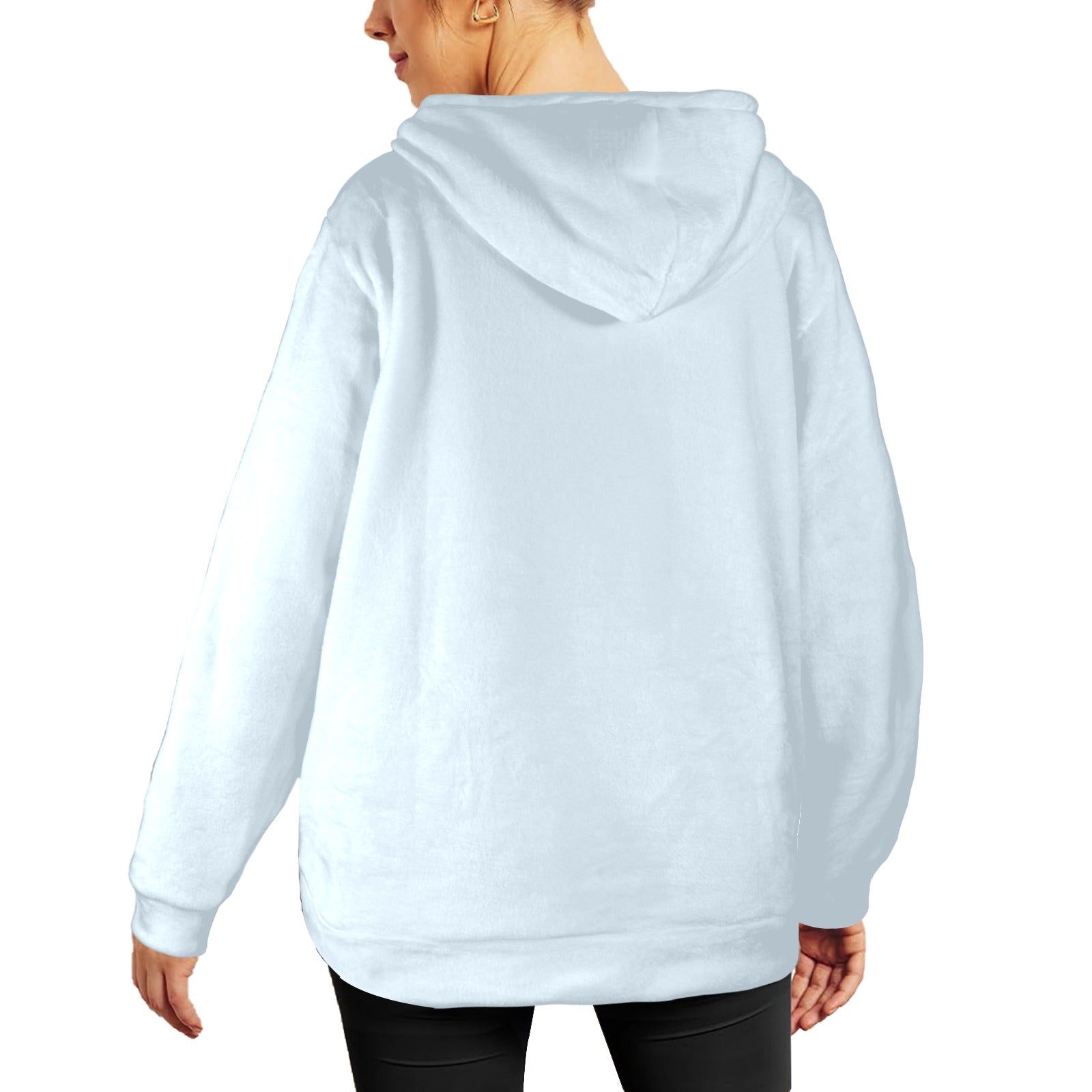 Women's Dj Sunflower Abstract Flannel Hoodie