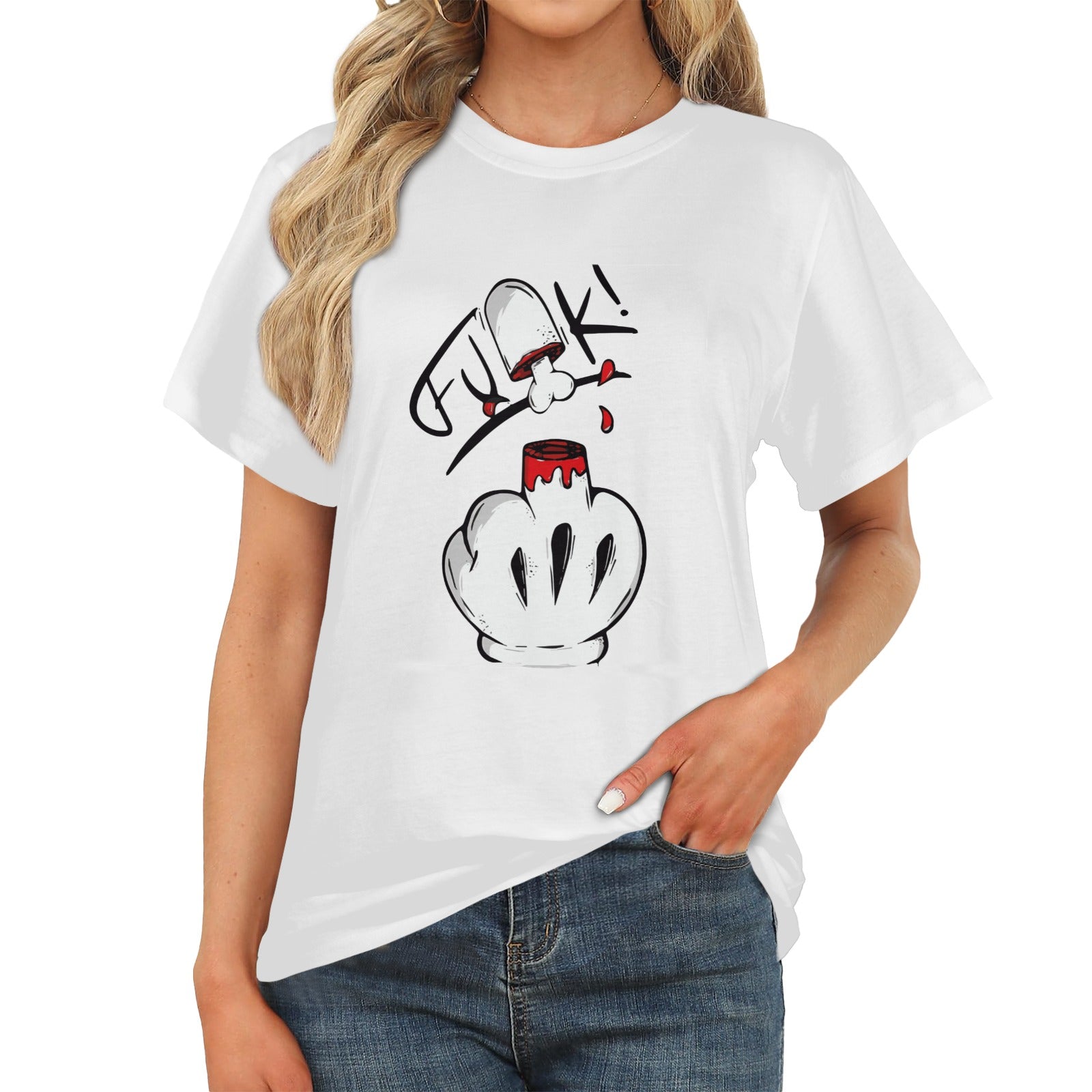 Women's Middle Finger Acid & Punk Classic Fit T-shirt