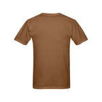 Men's Pastel Brown Solid Classic T-shirt