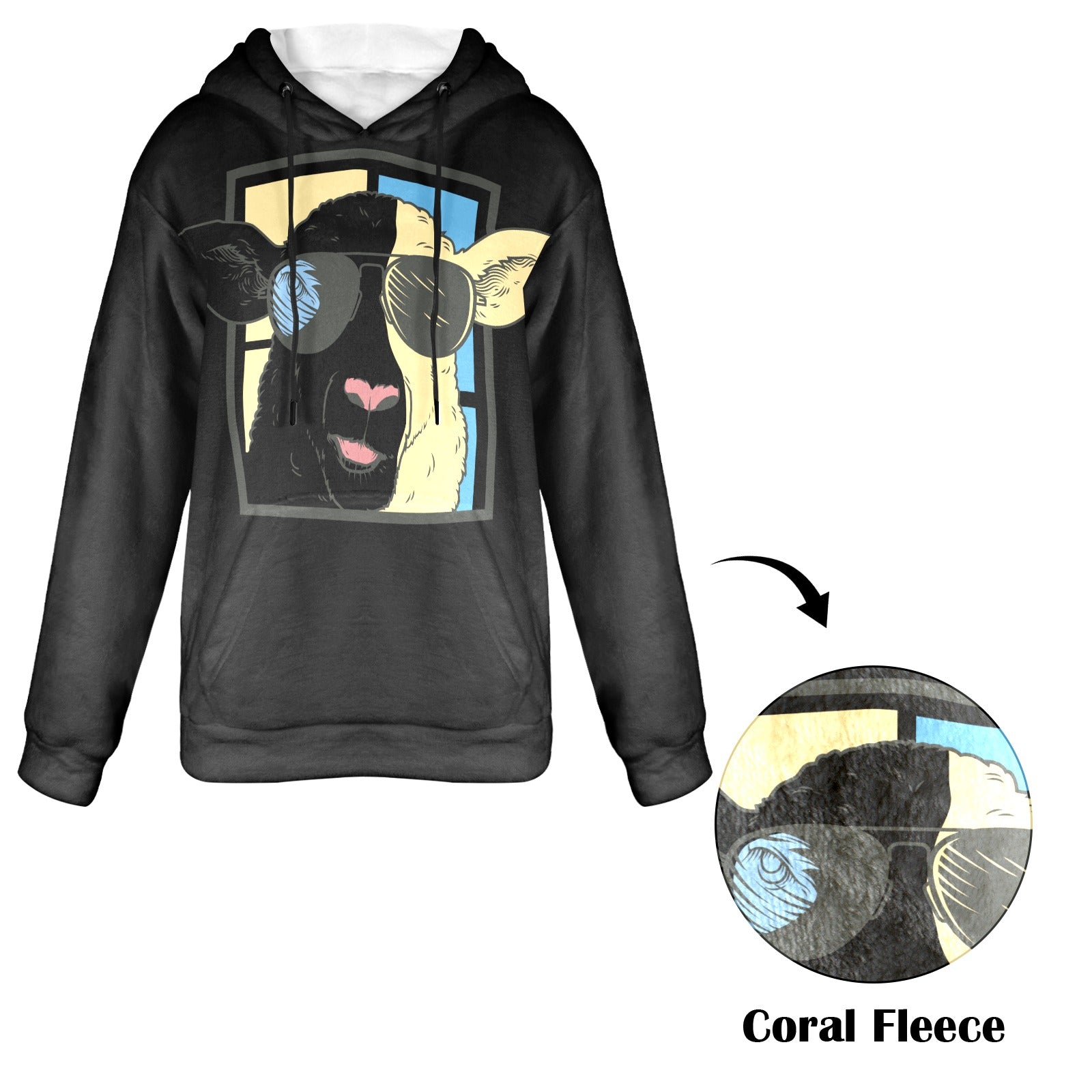 Women's G.O.A.T. Streetwear Flannel Hoodie