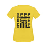 Women's Keep Life Simple Abstract Classic Fit T-shirt