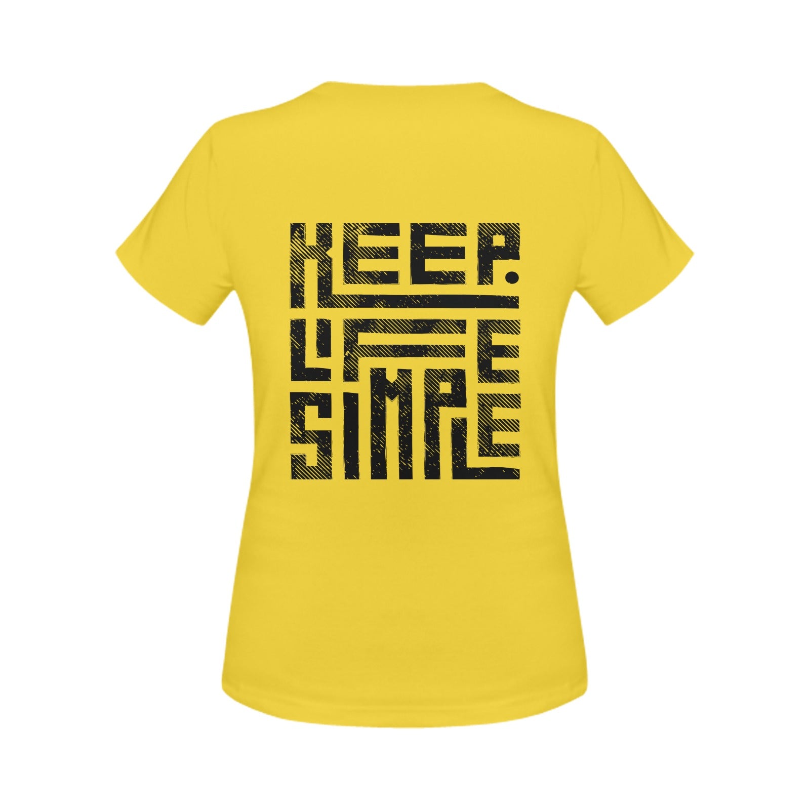 Women's Keep Life Simple Abstract Classic Fit T-shirt
