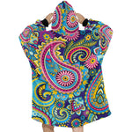 Men's Traditional Asian Paisley Elements Abstract Blanket Hoodie