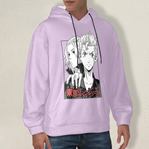 Men's Tokyo Revengers Potrait Anime Flannel Hoodie