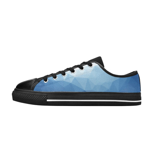 Men's Blue Prism Abstract Low Top Shoes