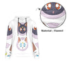 Men's Sailor Moon Cat Anime Flannel Hoodie