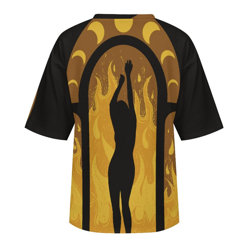 Women's Flaming Oversized T-shirt