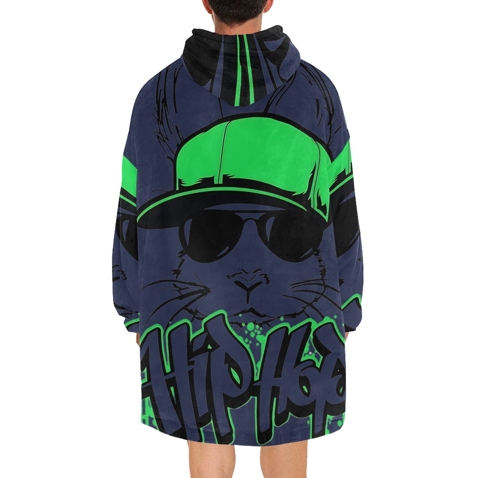 Men's Hip Hop Streetwear Blanket Hoodie