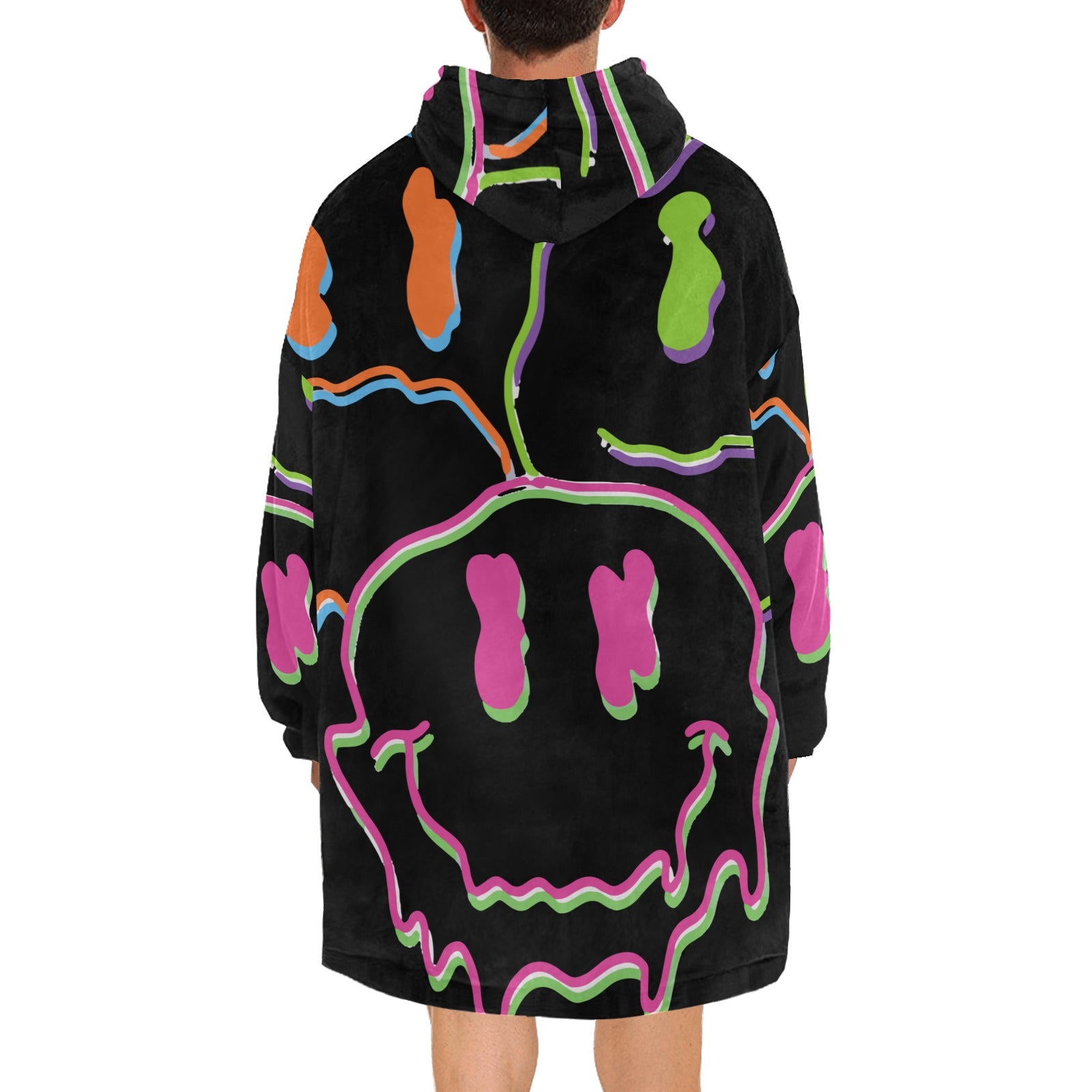 Men's Melting Smile Acid & Punk Blanket Hoodie