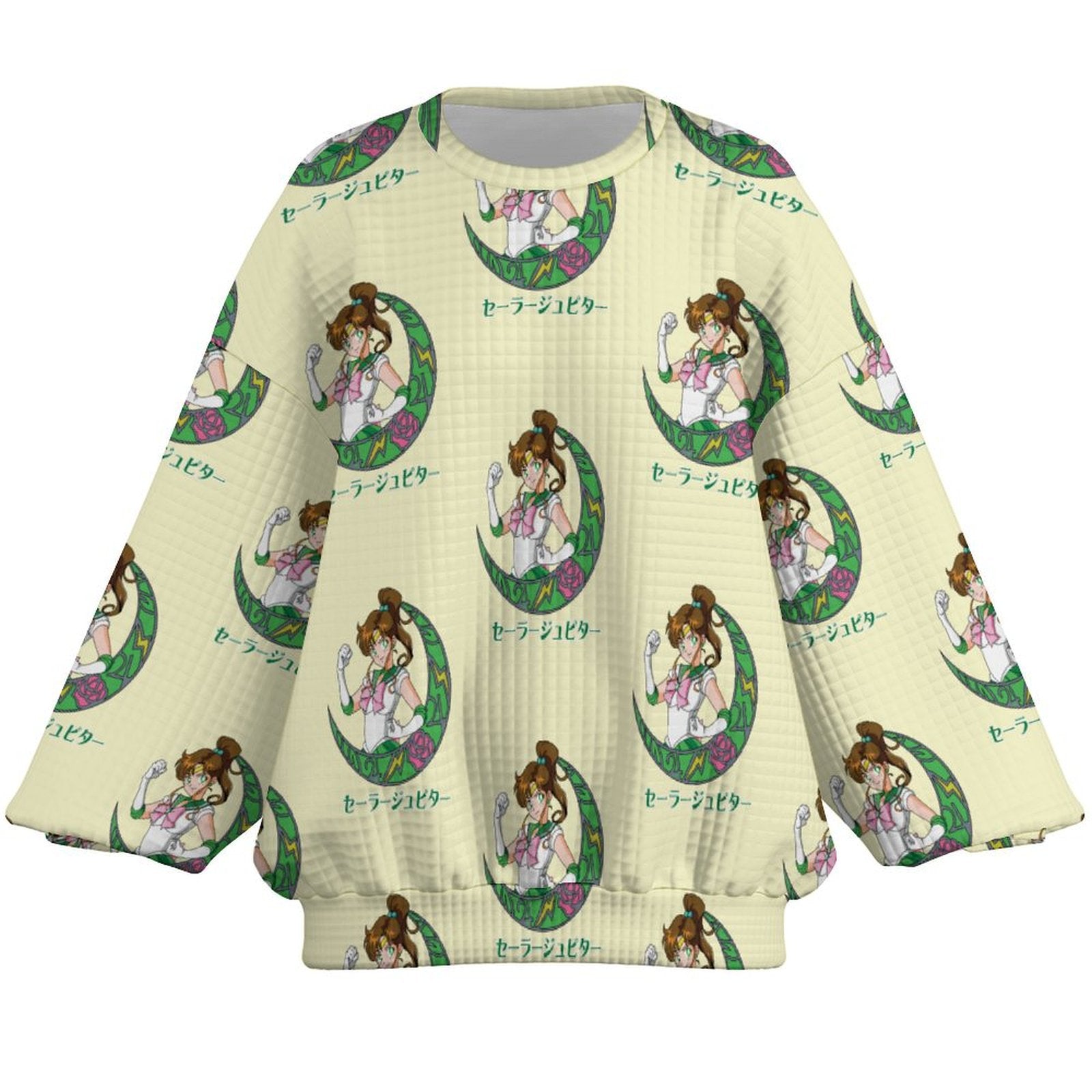 Women's Sailor Moon All Over Pattern Anime Long Sleeve Sweatshirt