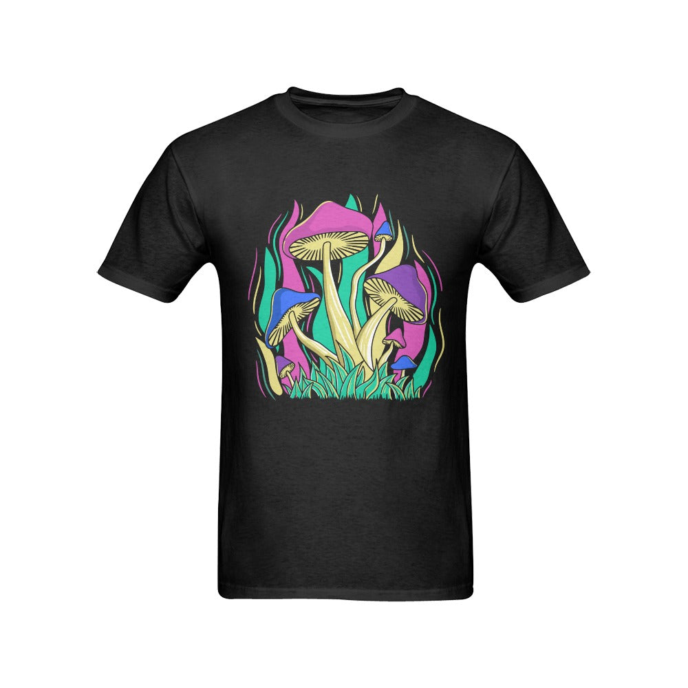 Men's Funky Mushroom Streetwear Classic Fit T-shirt