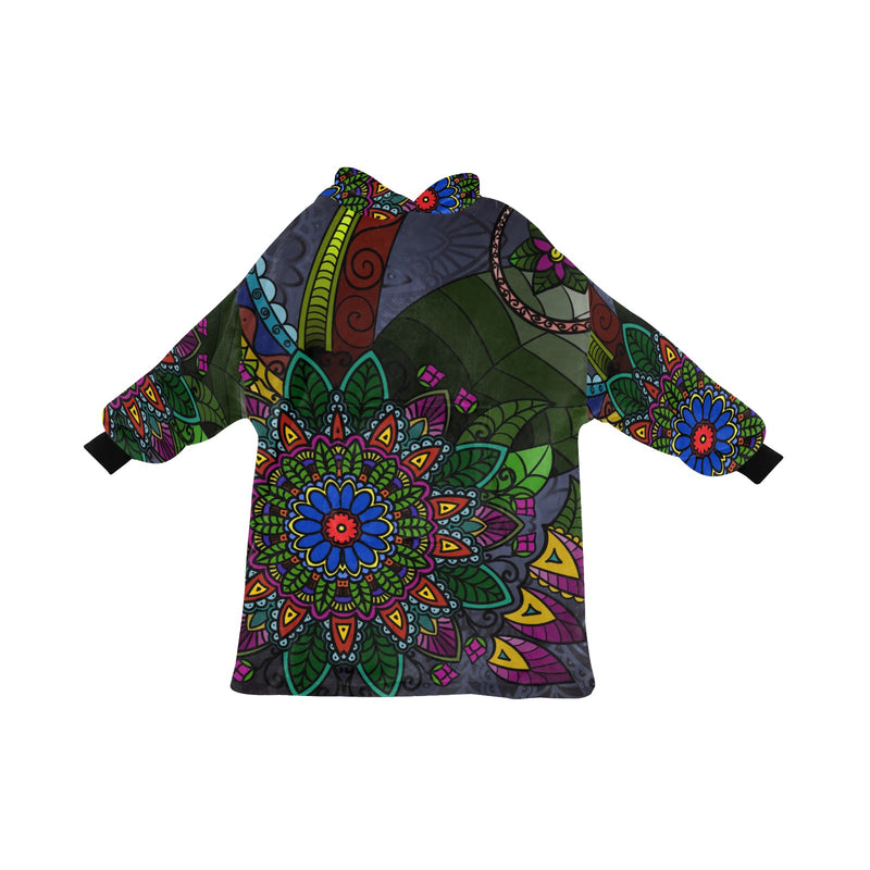 Women's Tribal Ethnic Mandala Abstract Blanket Hoodie