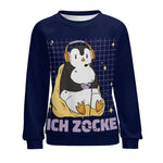 Women's Chilling Penguin Abstract Sweatshirt