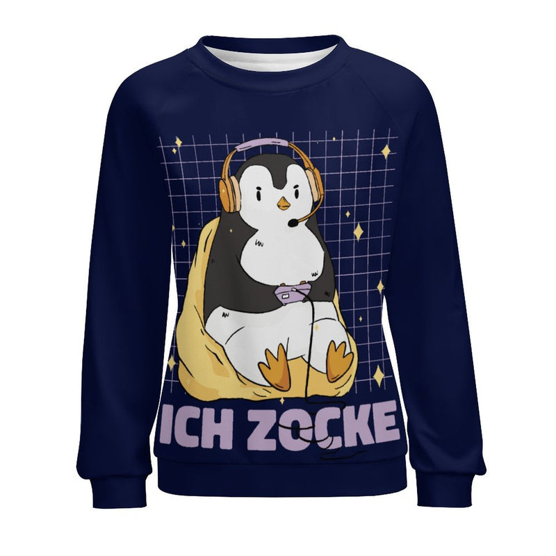 Women's Chilling Penguin Abstract Sweatshirt