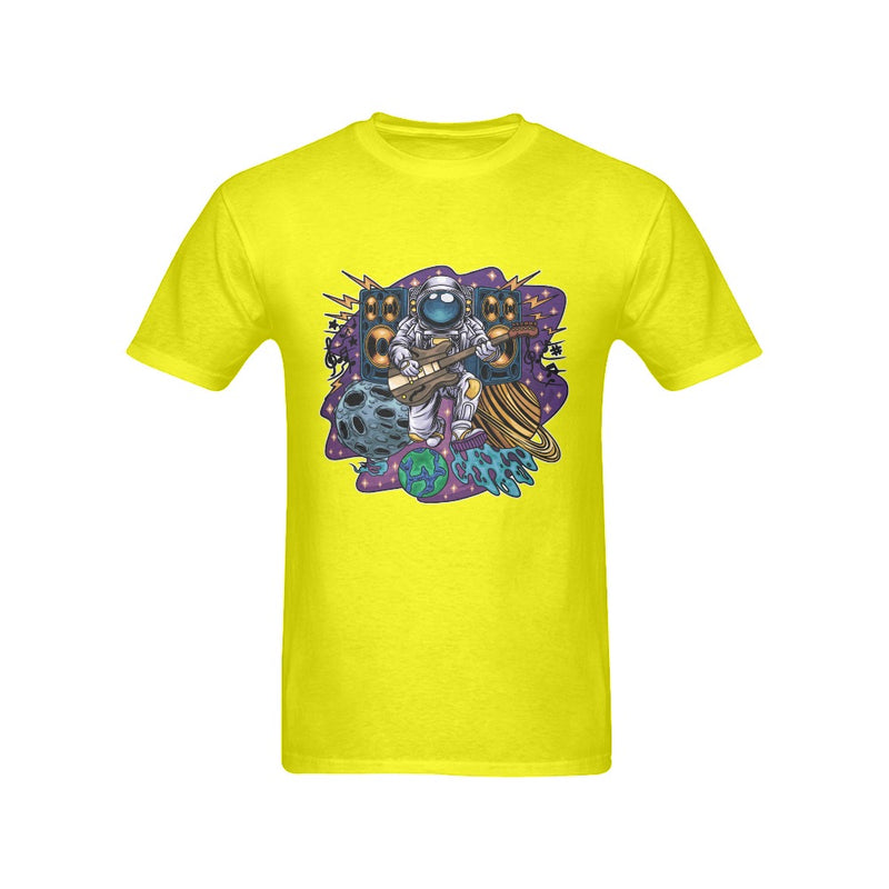 Men's Astronaut Guitar Streetwear Classic Fit T-shirt