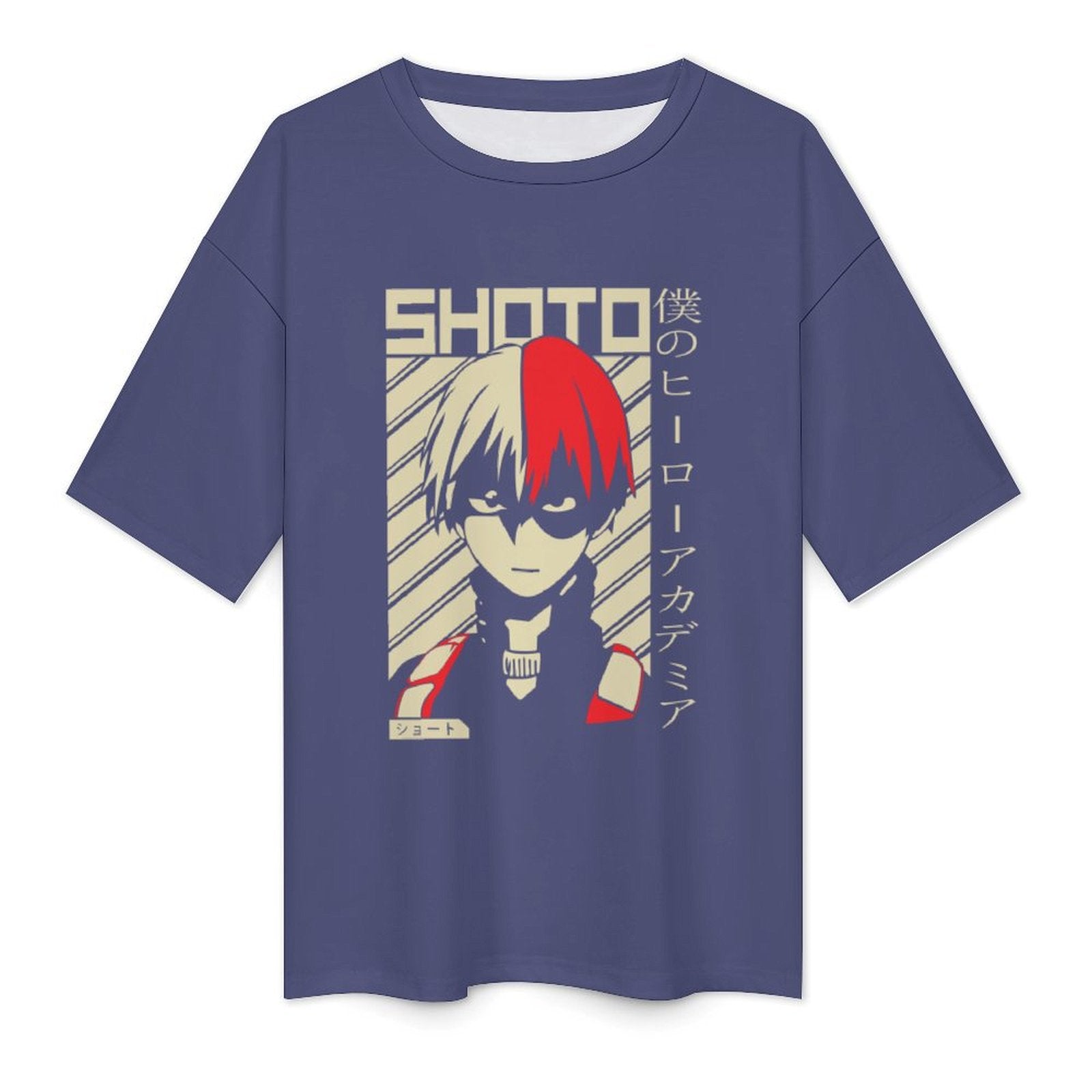 Men's Shoto My Hero Academia Anime Oversized T-shirt