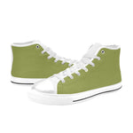 Men's Dark Tan Solid High Top Shoes