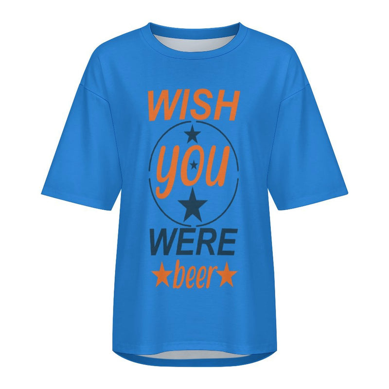 Design Drop-Shoulder Mid-Sleeve T-Shirt - New