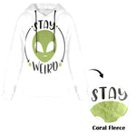 Women's Alien Abstract Flannel Hoodie