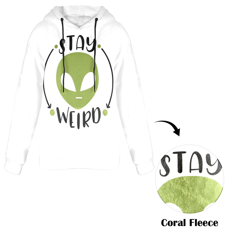 Women's Alien Abstract Flannel Hoodie