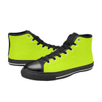 Men's Florescent Yellows Solid High Top Shoes