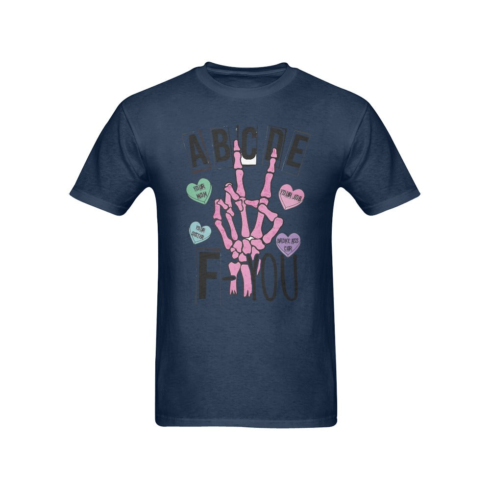 Men's ABCDEF Streetwear Classic Fit T-shirt