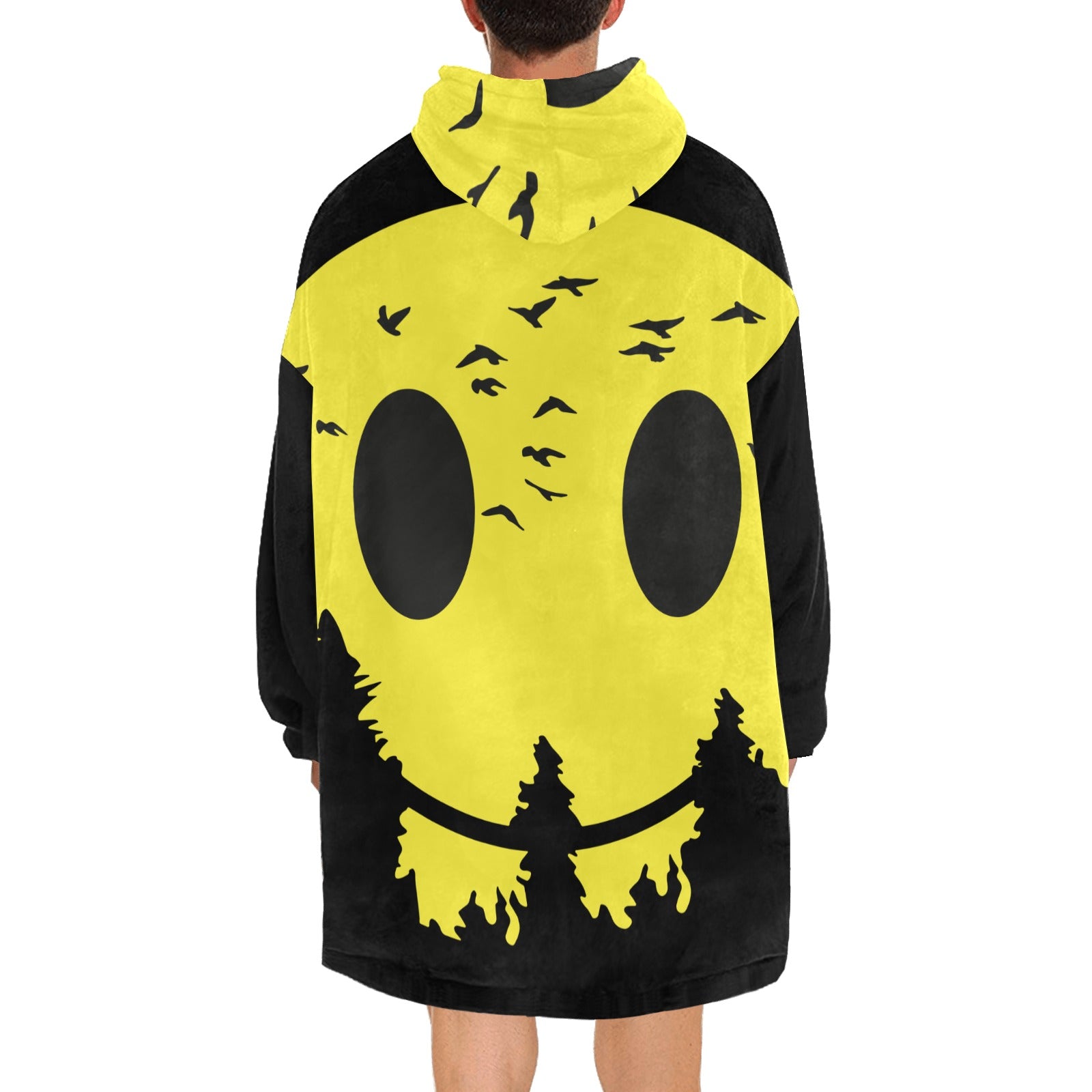 Men's Trippy Moon Acid & Punk Blanket Hoodie