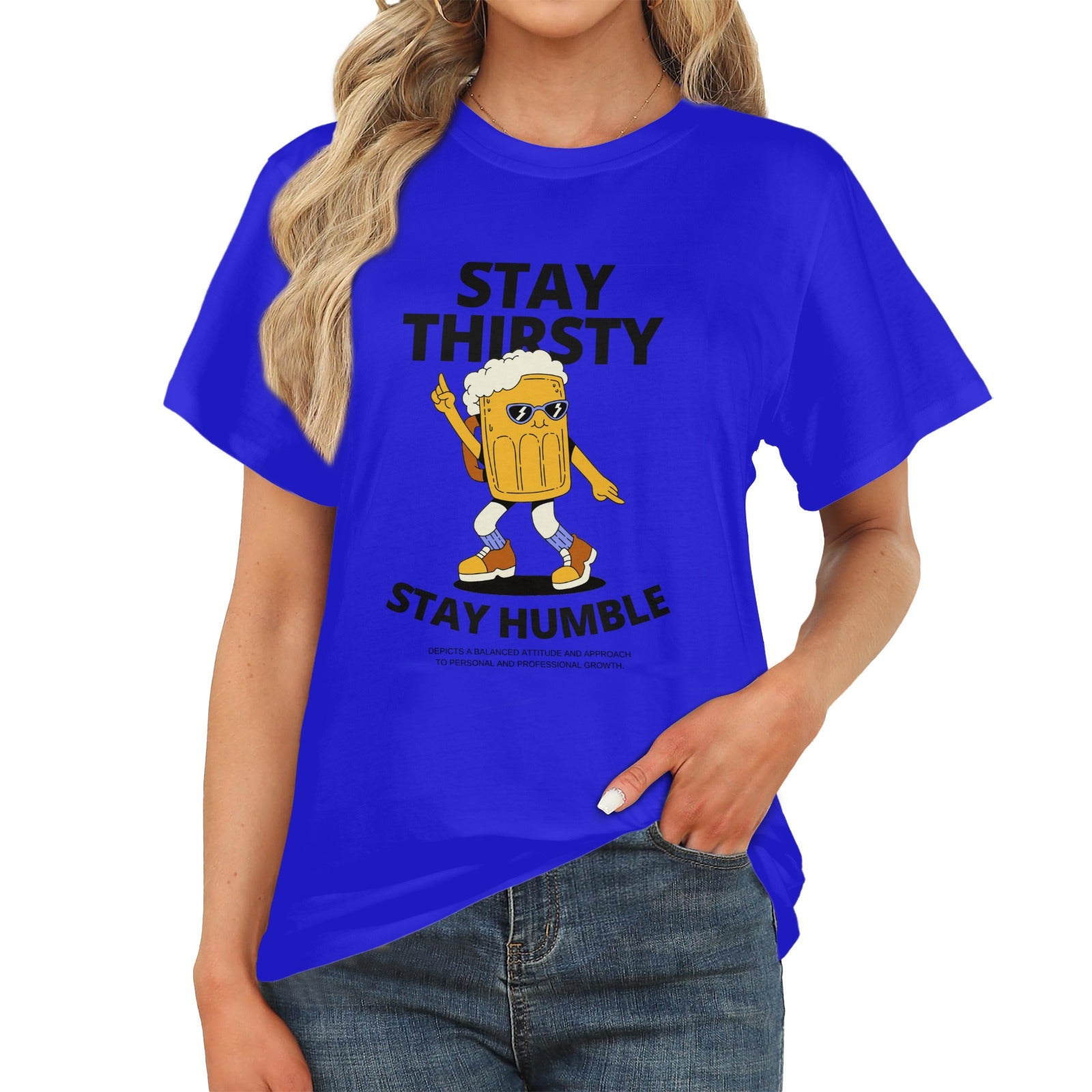Women's Stay Thirsty Abstract Classic Fit T-shirt