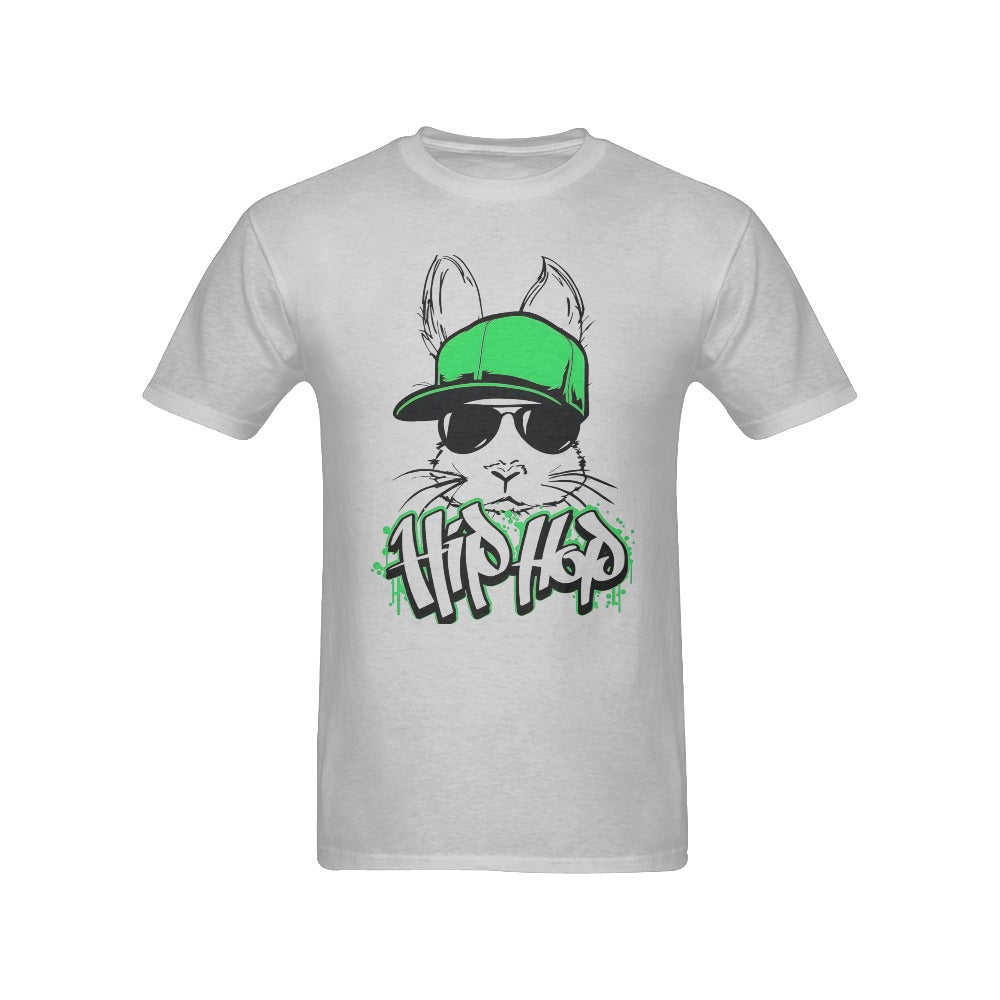 Men's Bunny Hip Hop Streetwear Classic Fit T-shirt