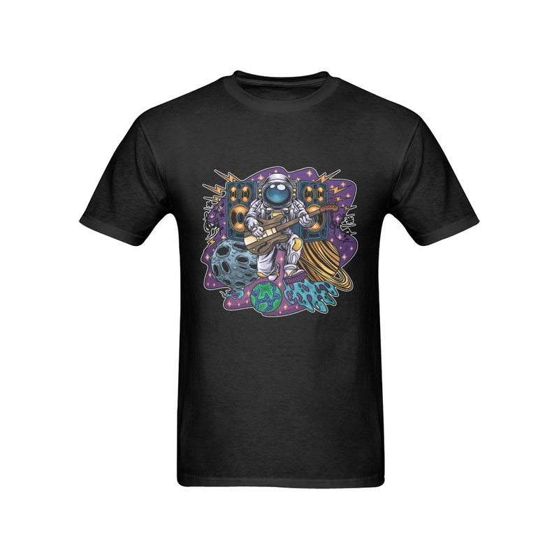 Men's Astronaut Guitar Streetwear Classic Fit T-shirt