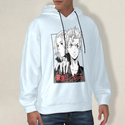 Men's Tokyo Revengers Potrait Anime Flannel Hoodie