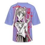 Women's Sailor Moon Fun Mode Anime Oversized T-shirt