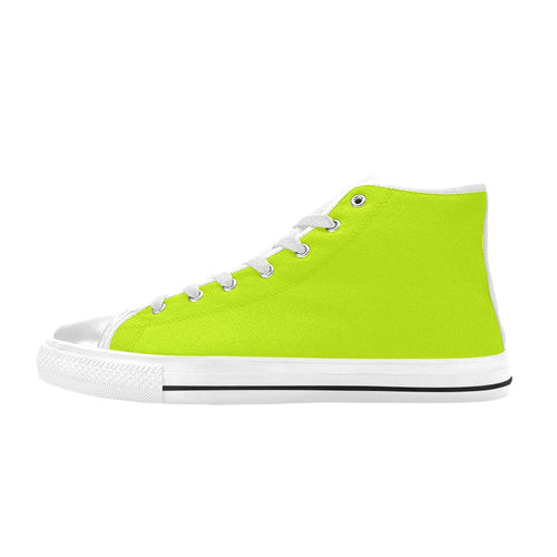 Men's Florescent Yellows Solid High Top Shoes