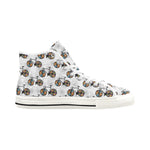 Women's Bicycle Pattern Abstract High Top Shoes