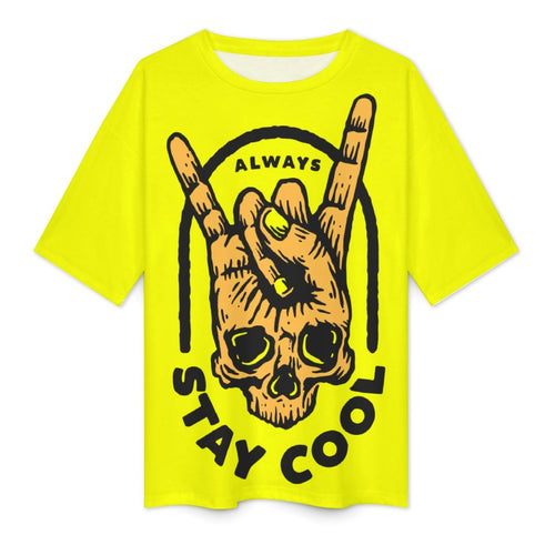 Women's Always Stay Cool Acid & Punk Oversized T-shirt