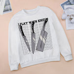 Women's Knife Play Abstract Sweatshirt